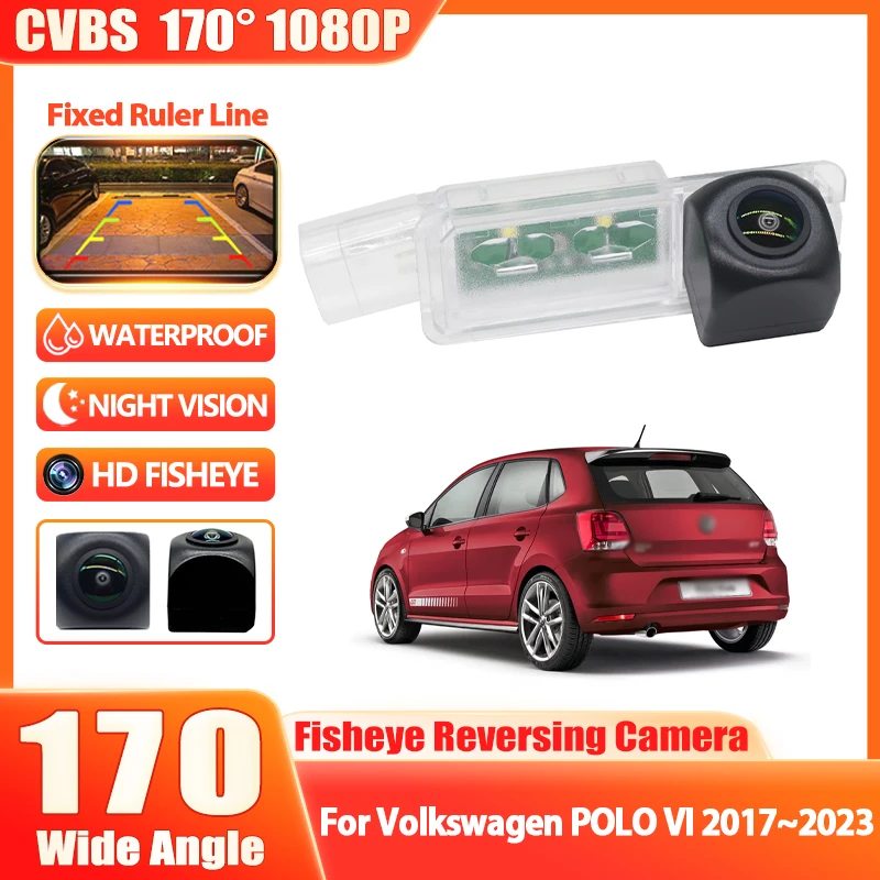 For Volkswagen VW POLO VI 2017 2018 2019 2020 2021 2022 2023 Parking Camera Static Ruler Rear View Reverse Camera high quality