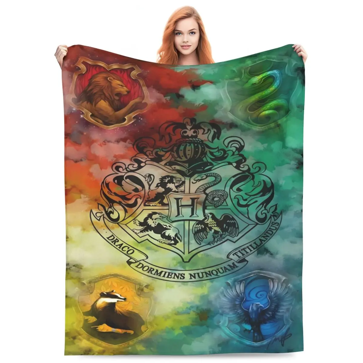 Harrys Potters Blanket Warm Soft Street Trend Plush Throw Blanket For Home Decor Picnic Flannel Bedspread Bed Cover