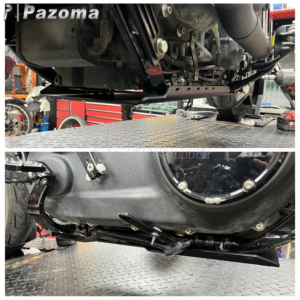 Pazoma Engine Skid Plate Protection Chassis Guard For Harley 2018-26 Breakout Deluxe Street Fat Bob Heritage Classic FXLRST FLSB