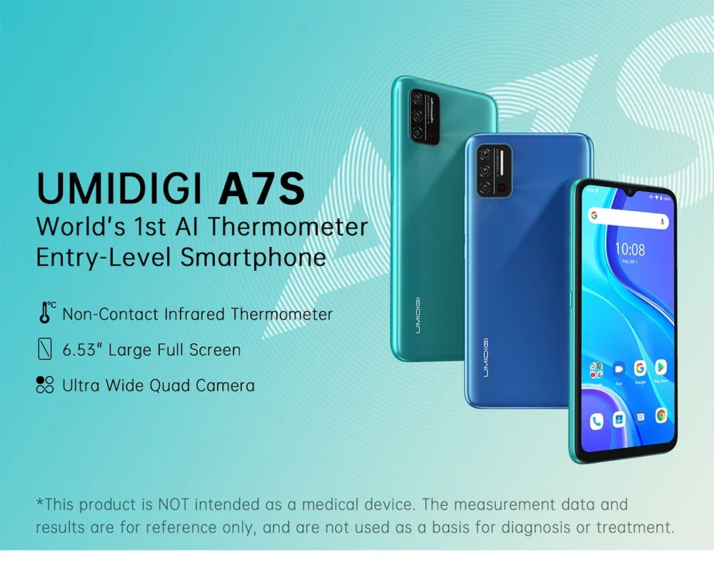 Original Touch screen + LCD display+motherboard 2G RAM+32G ROM for UMIDIGI A7S MT6737 Quad Core 6.53\