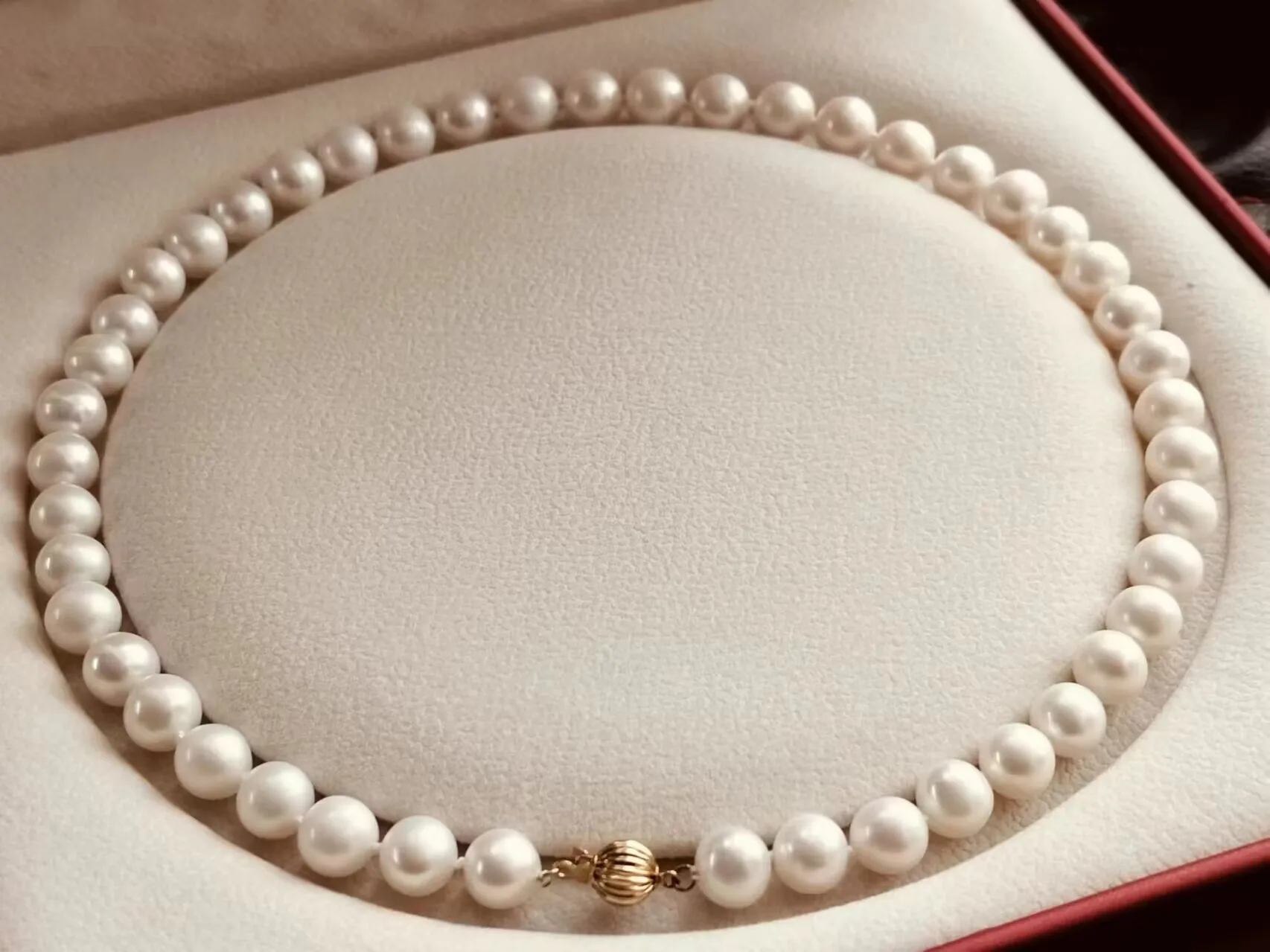 Rare Large Huge AAAA 11-12MM White South Sea  AKOYA Pearl Necklace 18inch The best gift for a friend  Send certificate