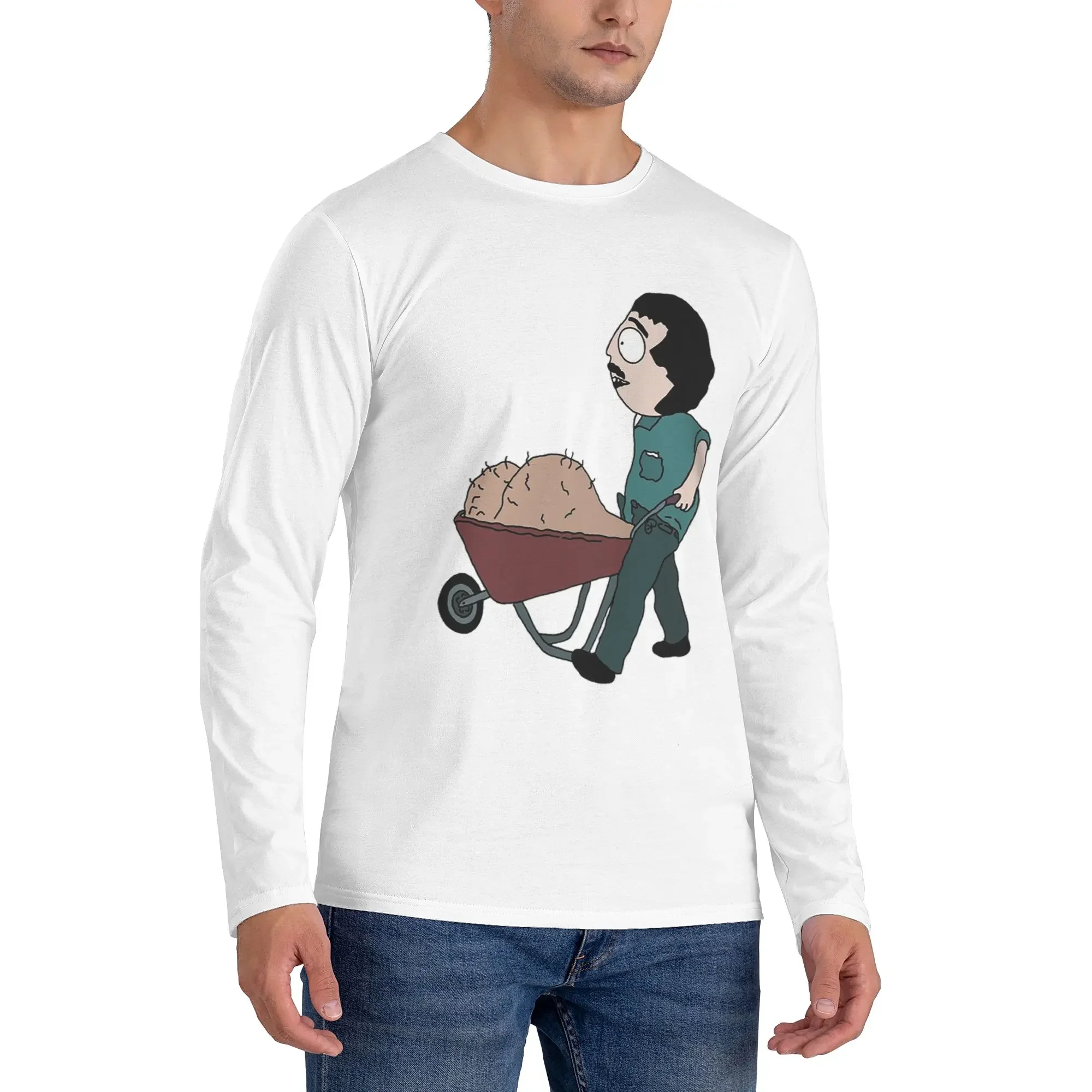 

Southpark Epic Randy Marsh Balls Men's Long Sleeved T-shirt Breathable Round Neck T shirts Spring and Autumn Men tops