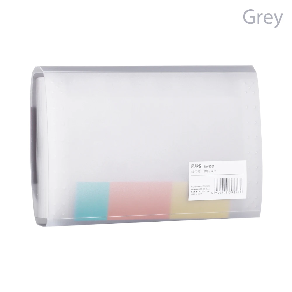 13 Pockets A6 Accordion Storage Pockets Paper Organizer File Classify Filing Box Document Holder Self Standing Briefcase