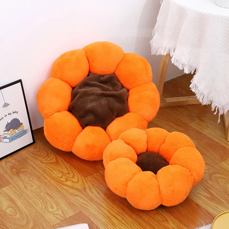 Cute Deep Sleep Cat Kennel Universal Pet Products for All Seasons To Keep Warm Pet Flower Kennel Round Doghouse Cat Bed