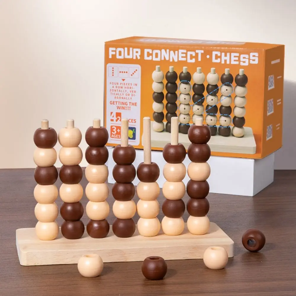 Pädagogisches Vier in einer Reihe Bingo Chess Fun Strategie Klassisches Familienbrettspiel Sicherheitsmaterialien Puzzle Chess Connect Game