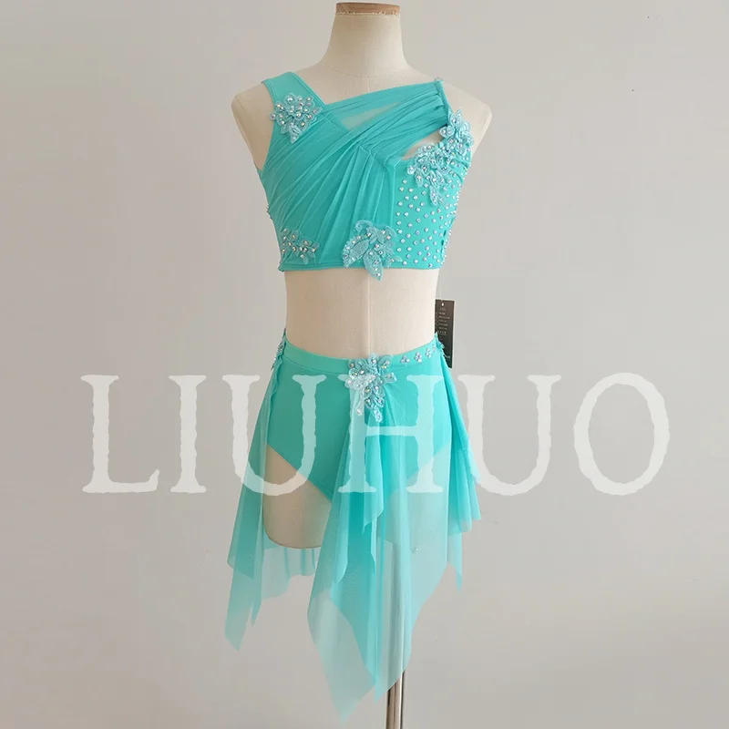 

LIUHUO Lyrical Dancing Dress for Performance Color Pole Costume Factory Customize BD1928
