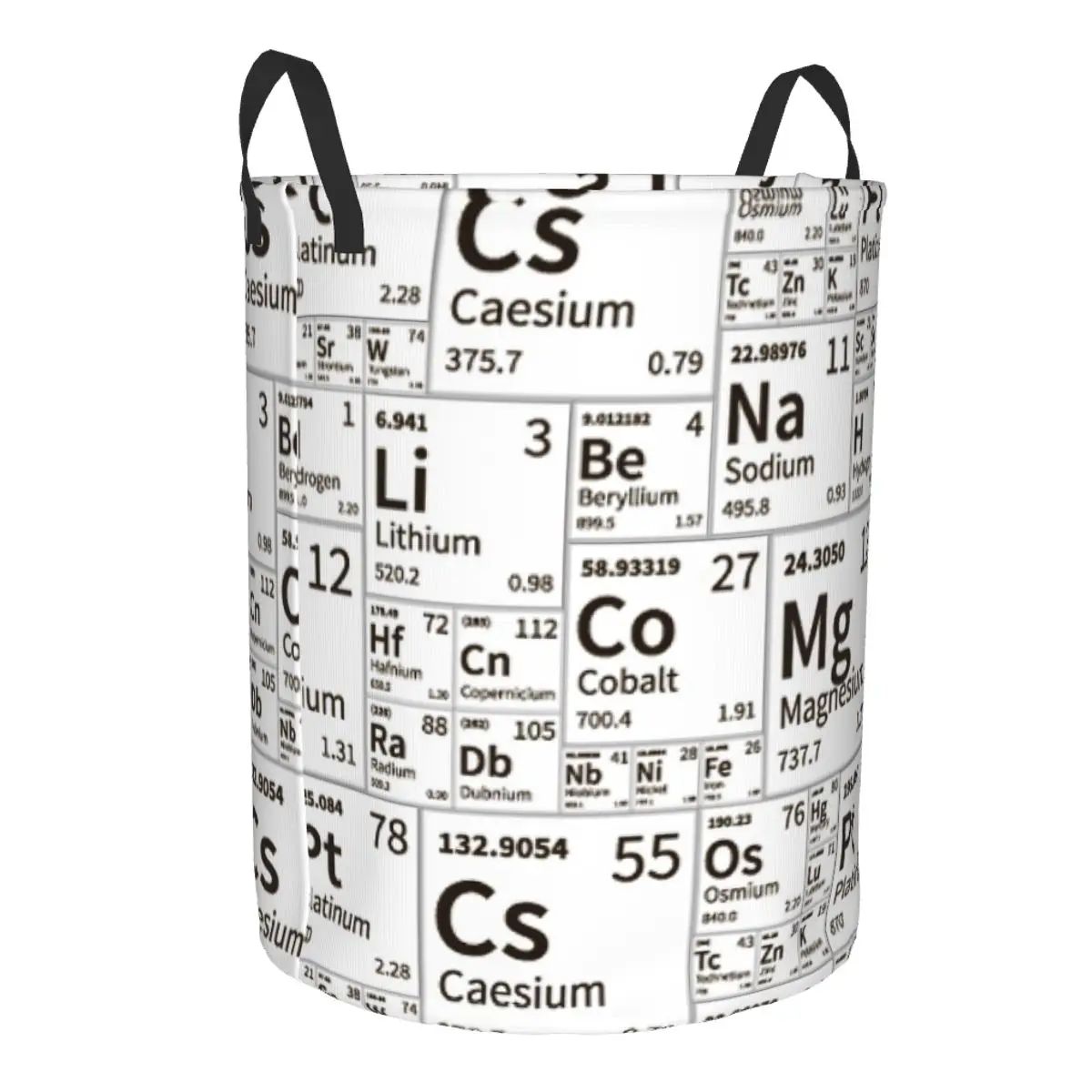 Periodic Table Of Elements Laundry Basket Collapsible Science Chemistry Clothing Hamper Toys Organizer Storage Bins