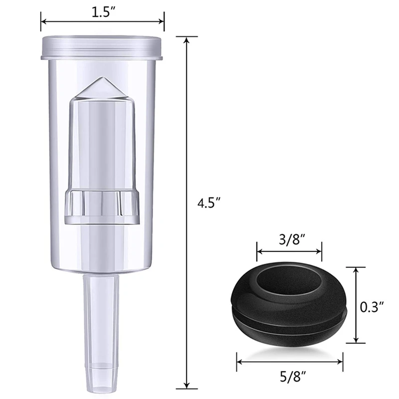 

Airlock Set For Fermentation, 100 Pieces Silicone Grommets And 6 Pieces Plastic Airlock For Preserving, Making Wine