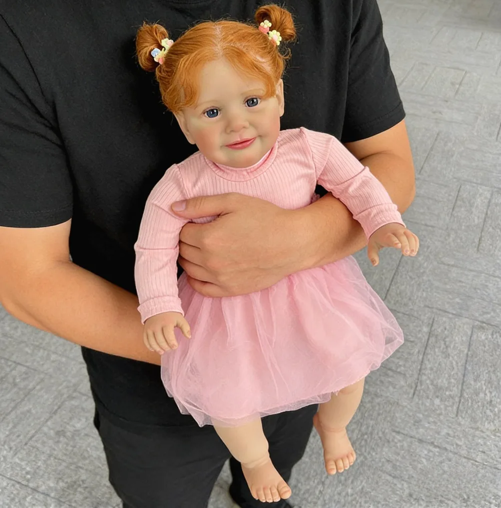 65CM 26 cali Duża Lalka Reborn Niemowlę Dziewczynka Popularna Zoe Ręcznie Malowana z Widocznymi Żyłkami Bonecas Bebe Reborn Realistyczna