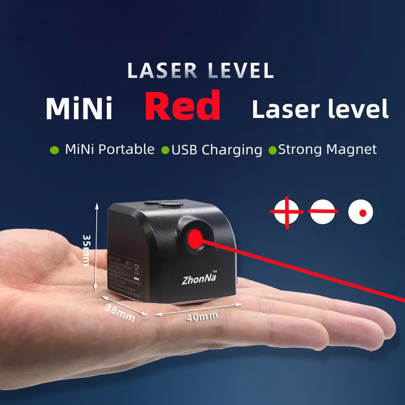 Mini Laser Level Horizontal And Vertical Cross Lines Super Powerful Green/Red Laser Beam Line Indoors and  Outdoors Portable DIY