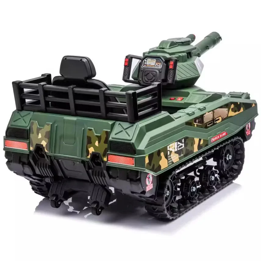 Popular kids ride on car army tank electric RC big size kids ride on tank can shooting tank ride on