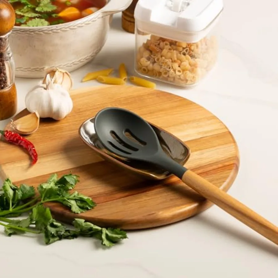 Ceremic Spoon Rest for Stove Top, Spoon Holder for Kitchen Counter, Coffee Spoon Rest, Cooking Utensil Rest for Ladles, Kitchen