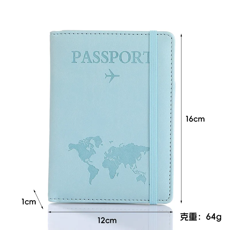 Travel Passport Case Fashion Women/Men Leather Passport Holder Covers Case Waterproof PU Leather Wallet Protection Case