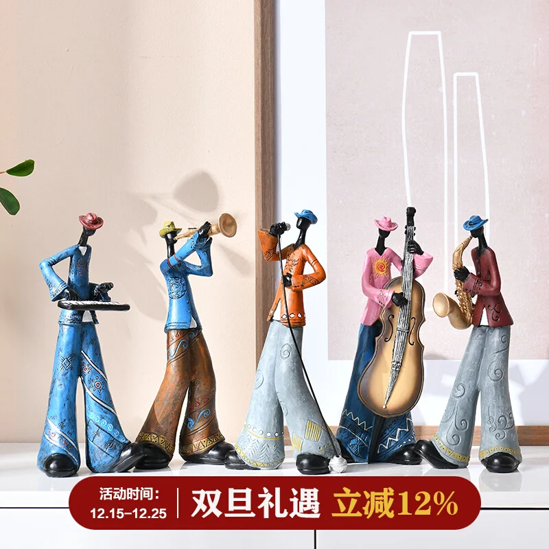 

Creative Retro Band Art Ornaments, Music Figures, Living Room Bookshelves, TV Cabinets, Wine Cabinets, Light Luxury Decorations