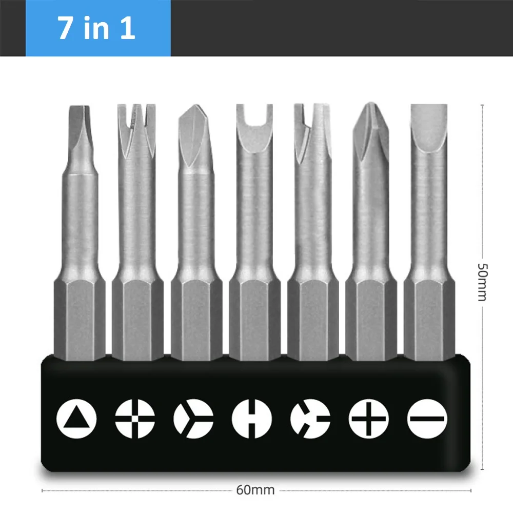 Set di cacciaviti a forma speciale 50mm a forma di U a forma di Y triangolo interno croce tre punti cacciavite portautensili magnetico