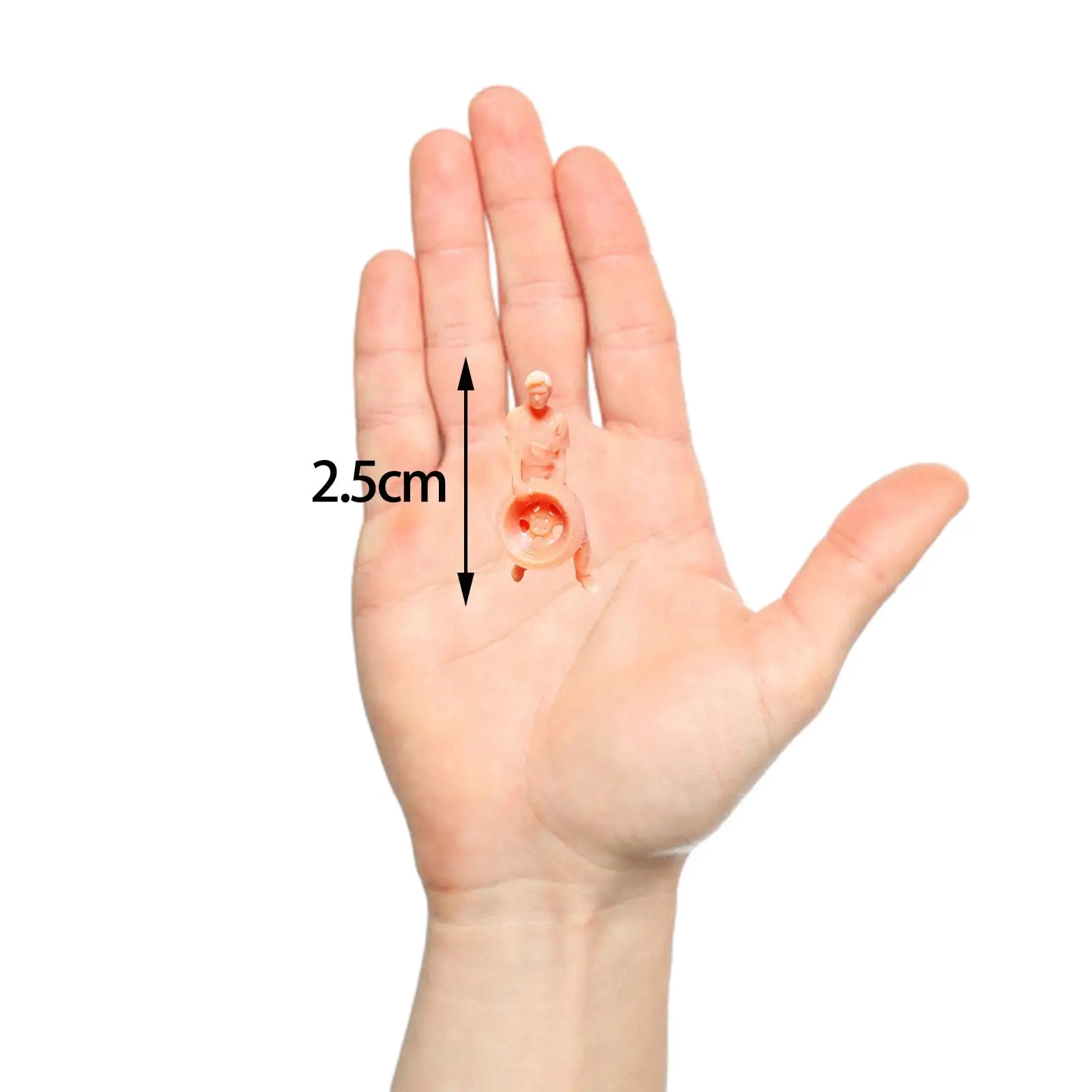 Figuras de juego de rol de motociclista de personas pequeñas de resina 1/64, diseño de escena Diorama