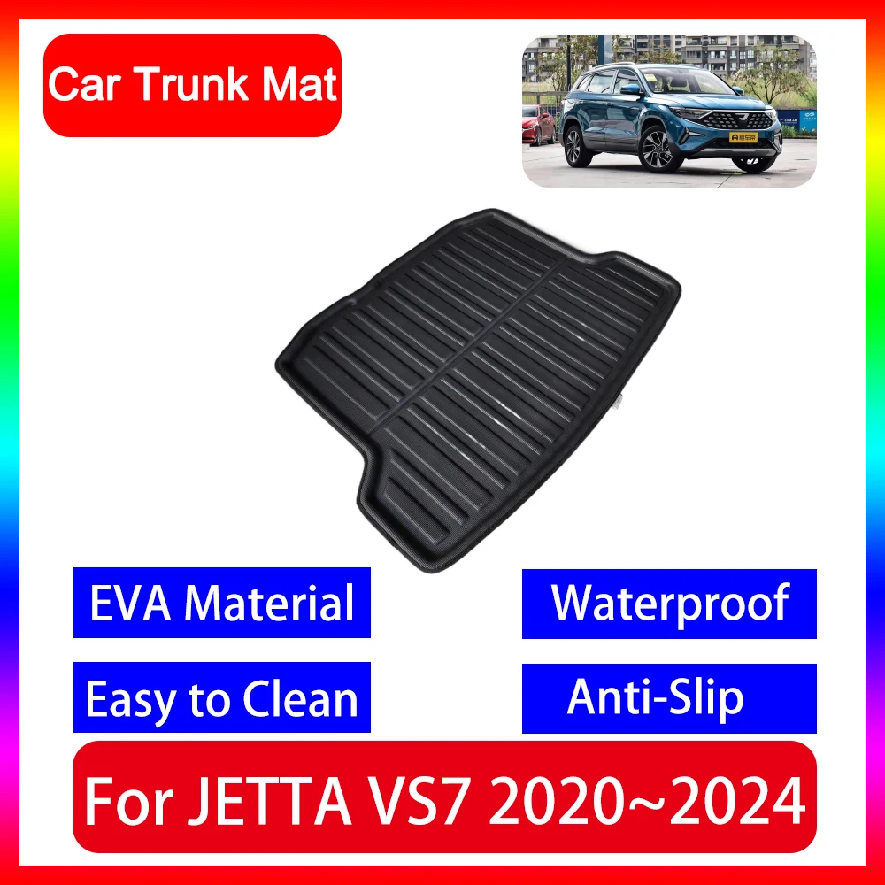 Car Trunk Mat For JETTA VS7 2020 2021 2022 2023 2024 Vehicle Supplies Car Trunk Mat Storage Pads Waterproof ProtectIve Trunk