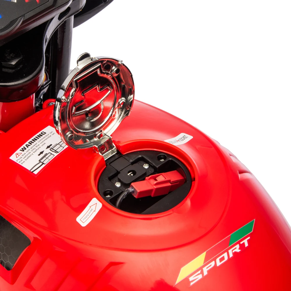 Moto jouet électrique pour enfants, 24V, 300W, moteur de moyeu à grande vitesse, roues larges de 14 pouces, poignée torsadée, vitesse d'accélérateur jusqu'à 11.18MPH