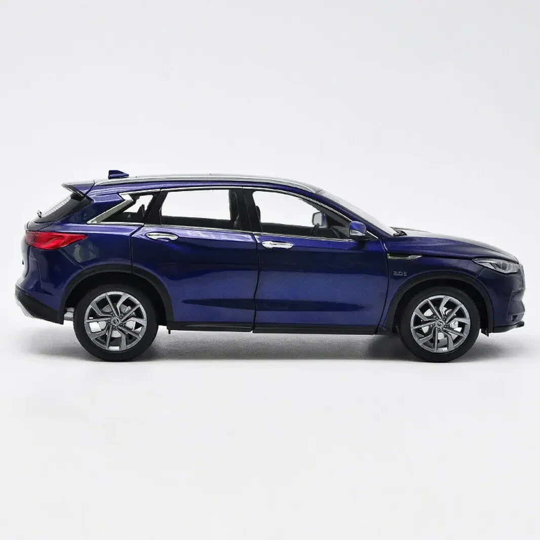 1:18 For Infiniti QX50 2018 SUV Diecast Car Model Blue / Gray / Red Toys Hobby Gifts Collection Display Blue/Gray Ornaments