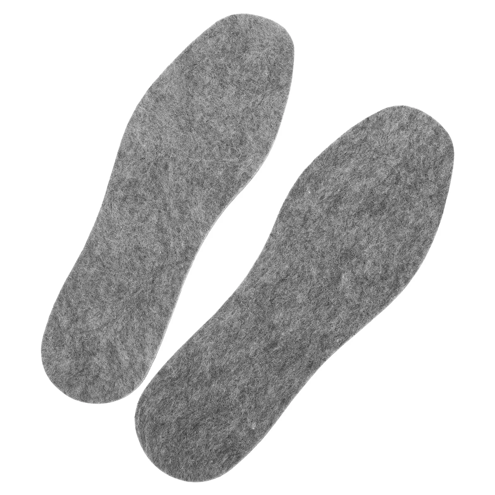

1Pair Wool Felt Insoles Cuttable Soft Breathable Thermal Winter Shoe Inserts Warm Comfortable Footwear for Men Women Work Boots