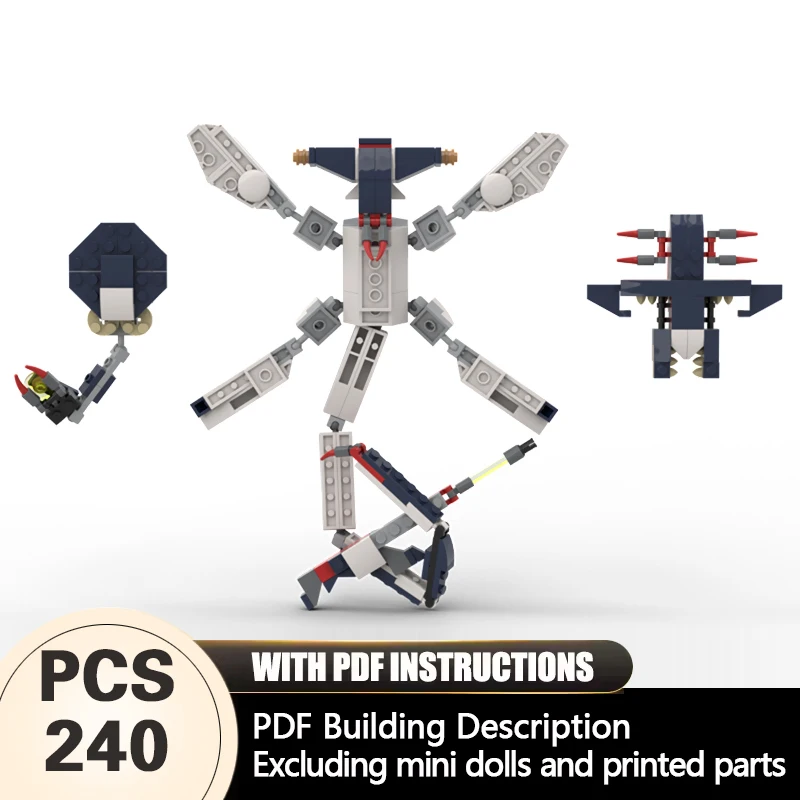 Creators Animal Series Model MOC Building Bricks Multi-Limbed Animal Modular Technology Gifts Holiday Assemble Children Toy Suit
