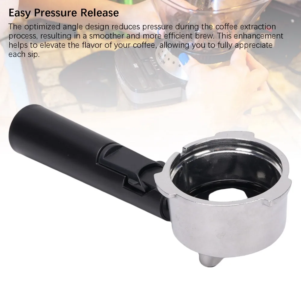 Aluminum Alloy Handle Coffee Machine Portafilter 51mm Size Anti Leak Design Coffee Filter Portafilter 3 Ear Design