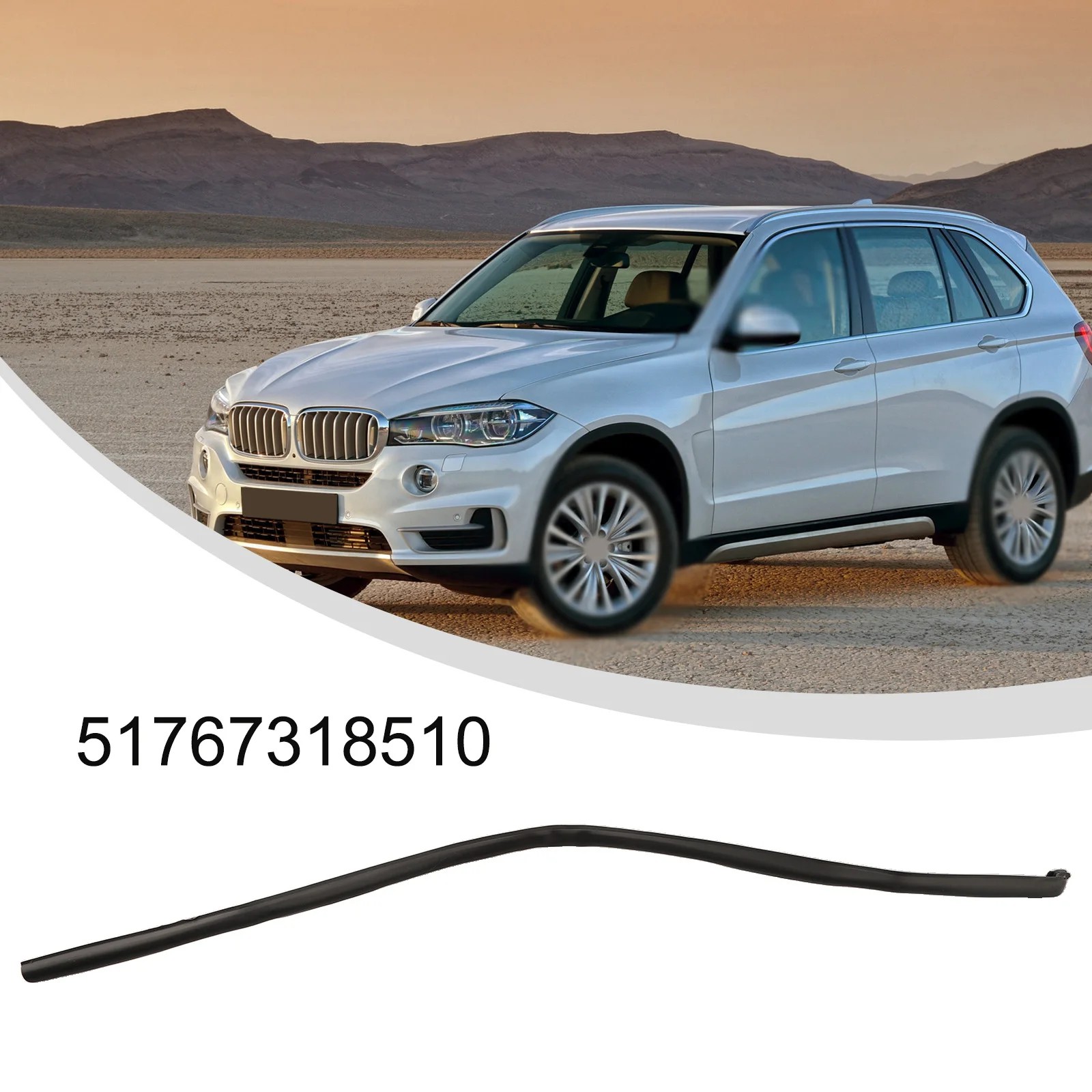 แถบซีลบานพับประตูด้านหลังสำหรับรถยนต์ BMW, สำหรับ X5 2014-2018 51767318510อัตโนมัติด้านขวาทนการสึกหรออุปกรณ์เสริมซีลประตู