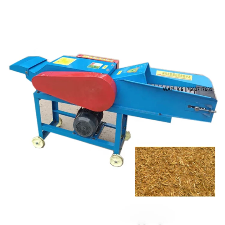 Cow Sheep Paddy Straw Cutting Grass Hay Corn Maize Silage Wheat Stalk Chopper Machine for Animal Food Feed Grinder Chaff Cutter