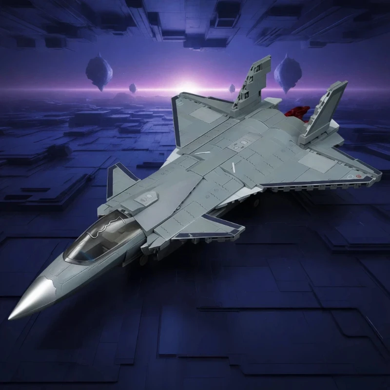 

Building Block Assembly Military Aircraft Model J-20 Fighter Jet Assembly Aircraft Model Boy Birthday Gift Aviation Collection