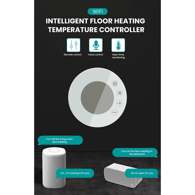 Hot Tuya Wifi Smart Remote For Google Home Thermostat Electric Floor Heating Water/Gas Boiler Temperature