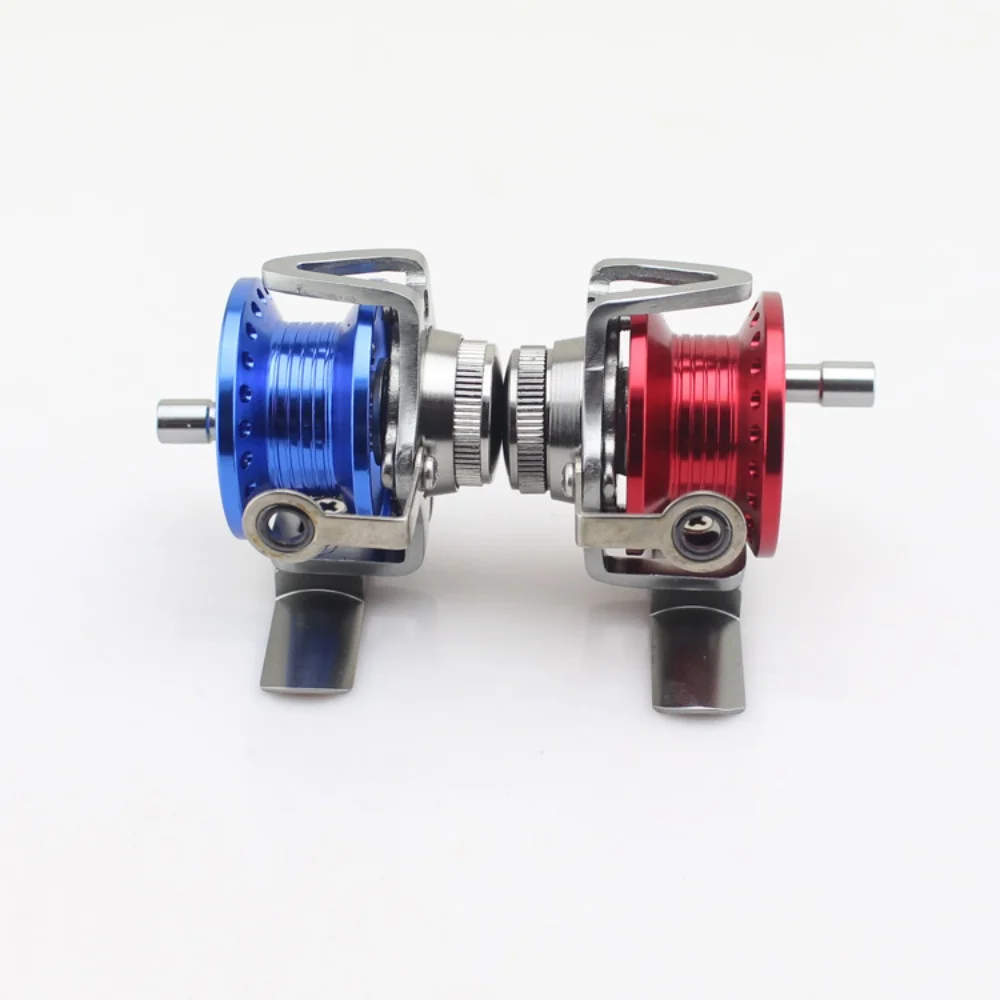 Fly Ice Fishing Reels Fish Line Wheel All Metal with Drag 40-60 Left Right Hand Reels Line Runner