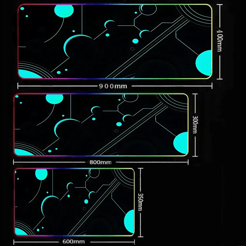 Lichte RGB-gamingmuismat Spelerrubber antislip computeraccessoires Led hoogwaardige verlengde bureaubeschermingspads XXL