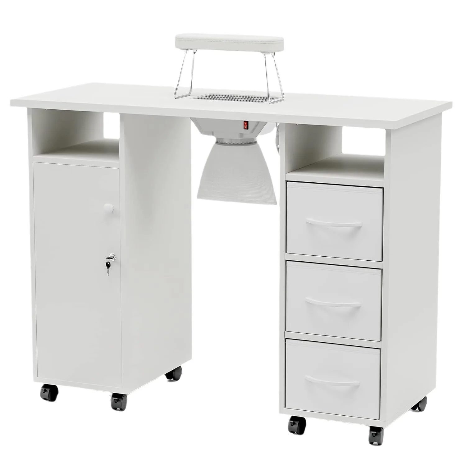 Multifunctional modern white manicure beauty dressing table manicure furniture table