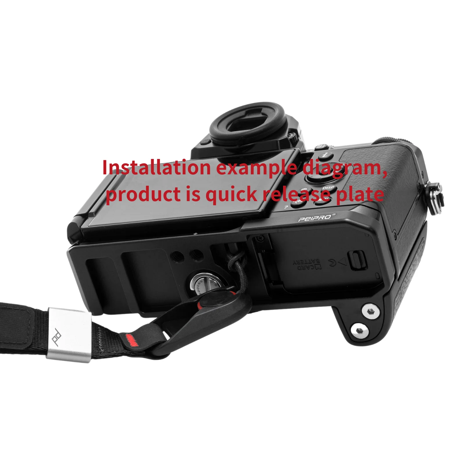 PEIPRO zf l Plate aluminum alloy Quick Release Plate Camera bracket Hand Grip with Cowhide Wrapped for Nikon zf Cameras
