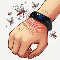 New Stylish Exquisite Silicone Material Physical Ultrasonic Mosquito-Repellent Anti-Worm Bracelet For Home Outdoor Must-Have