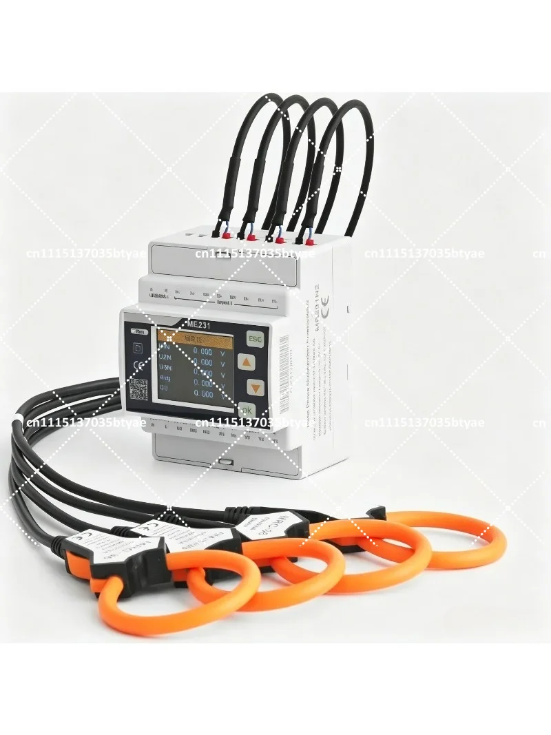 For ME231 600V Wireless Three-phase Power Meter with 3 Ct for Remote Power Monitoring WiFi or 4g Optional