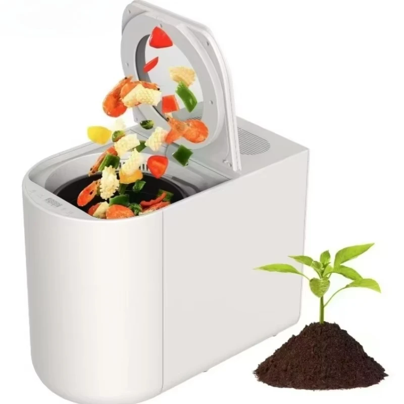 Smart White 4.5L Electric Kitchen Compost AC Motor Fully Automatic Food Recycler
