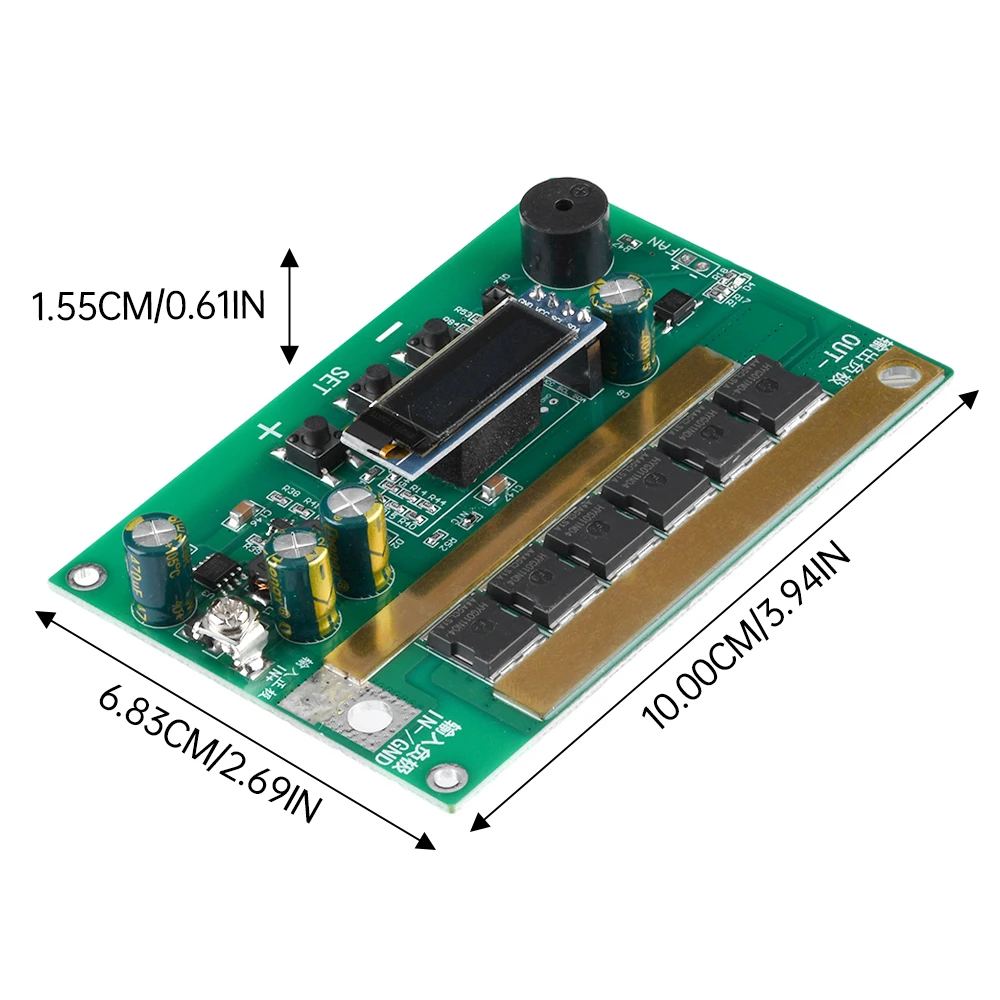 12V Spot PCB Circuit Board Digital Display Spot Welder Control Board Set with Welding Pen Intelligent for Lithium Battery 18650