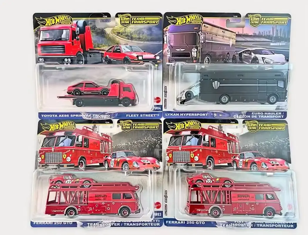 

[Hotwheels] Оригинальная модель автомобиля из сплава, транспортная команда Ferrari 250, Toyota Ae86 Flf56 Eternal Icon, модель Fpy86, подарки для фанатов