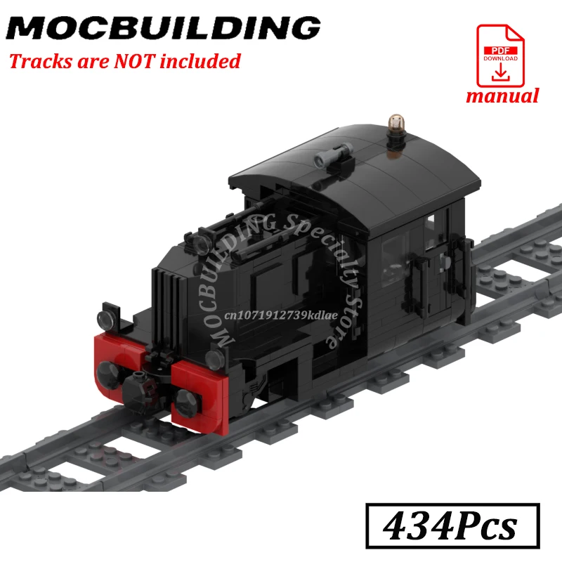 Diesel Locomotive Blocks Model Train Engine Display Model MOC Building City Railway Construction Creative Toys Gift Present