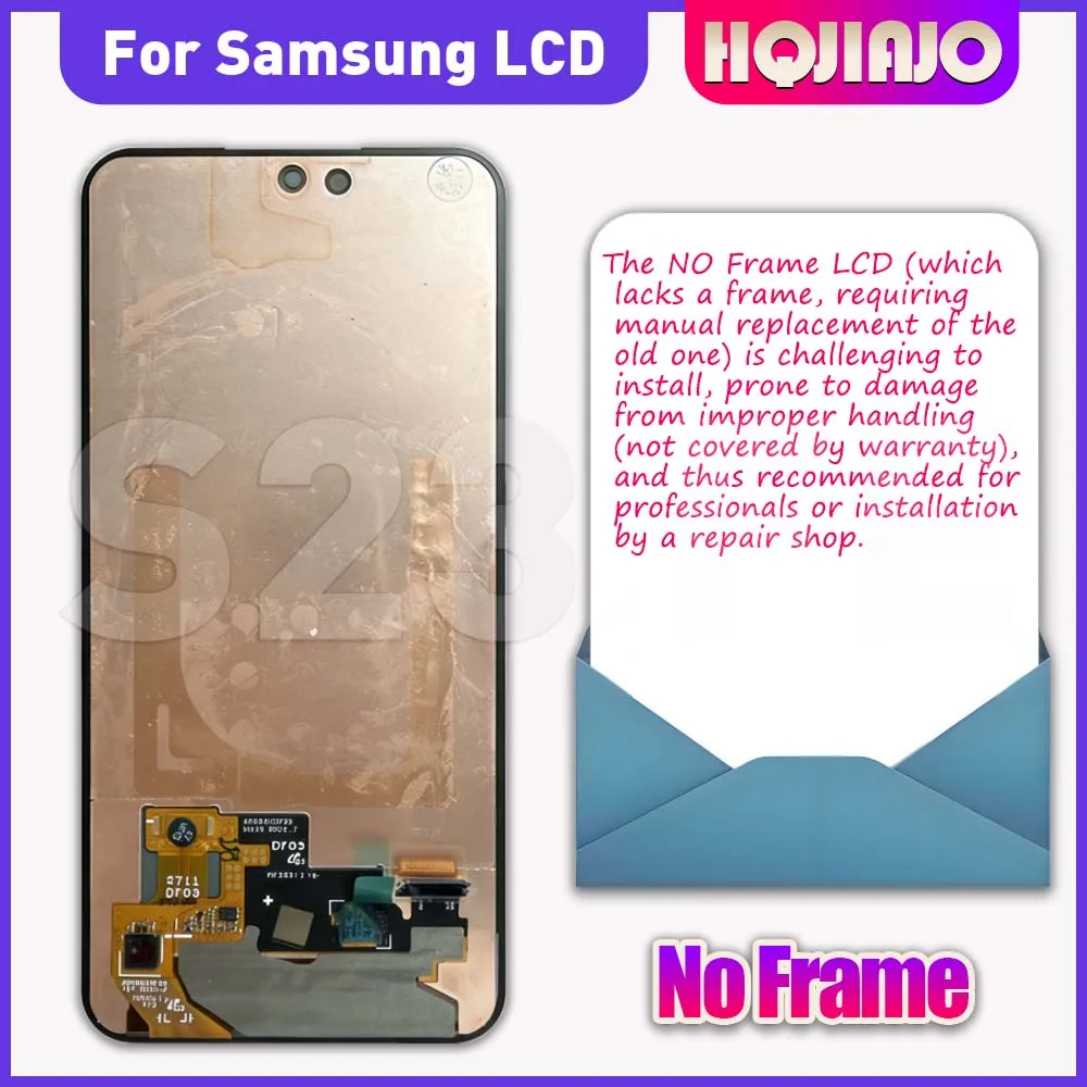 For Samsung S23 FE SM-S711B 6.4'' AMOLED LCD Display Touch Screen Digitizer Assembly Replacement for s23 fe SM-S711U1 repair
