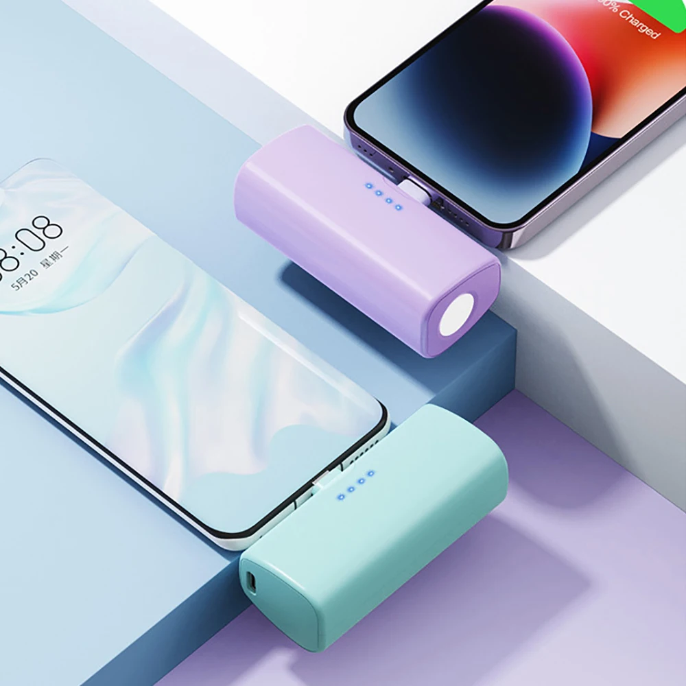 4500mAh Mini Wireless Power Supply High Capacity Fast Charging Mobile Powerbank Emergency External Battery For iPhone Type-c