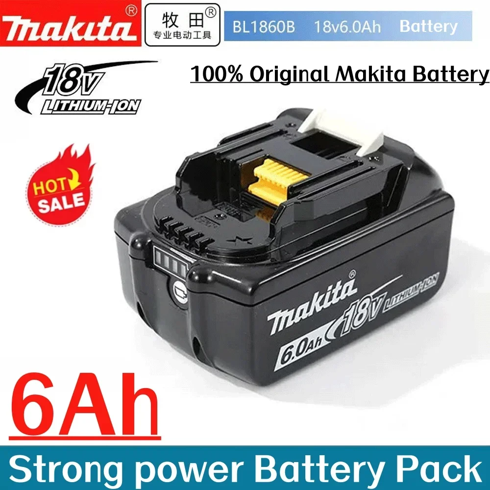 

18V 6.0Ah Lithium Ion for Makita 18v Battery 6Ah BL1850 BL1880 BL1860B LXT400 Makita 6000mah Battery BL1860 Rechargeable Battery