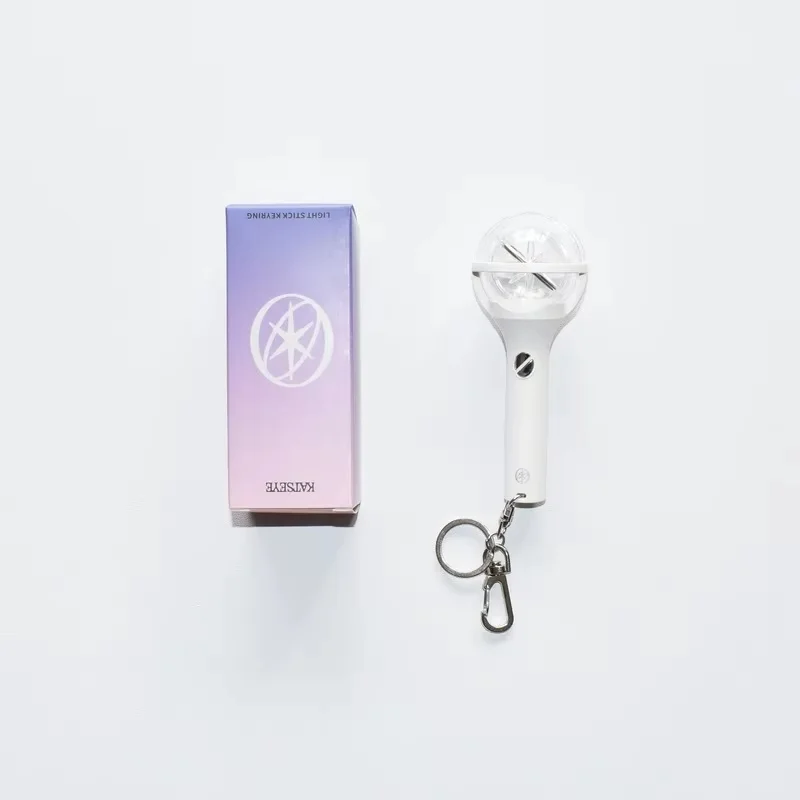 Hot Katseye Mini Light Stick Keychain Led Glowing Pendant Key Ring Concert Cheering Accessory For Kpop Fans Bag Decoration Gift