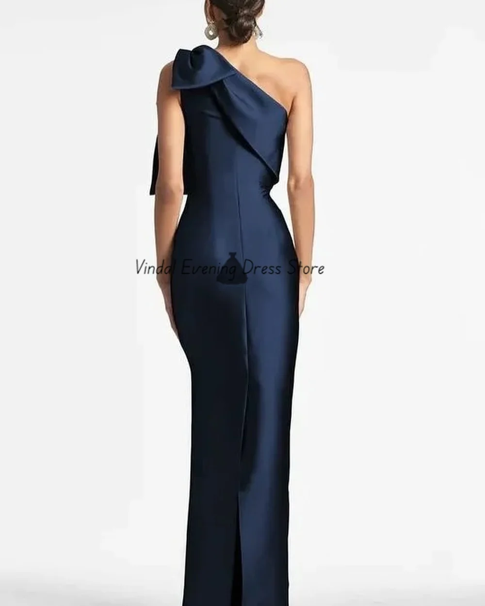 Vindal Hoge kwaliteit mouwloos recht enkellange satijn sexy elegante formele galajurk gewaad op maat gemaakte speciale gelegenheden 2025