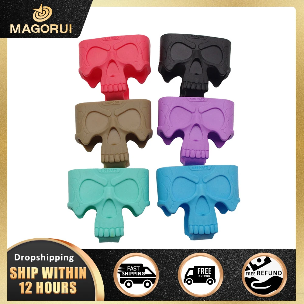 

MAGORUI 1 pcs Cage Fast Mag Rubber Loops Belt Holder For Airsoft for Hunting for Real Weapon Equipment