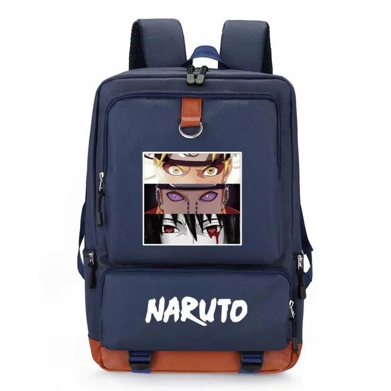 

New Naruto Print Backpack Cartoon Pattern Storage Bag Animation Peripheral Leisure Fashion Student School Starts Schoolbag