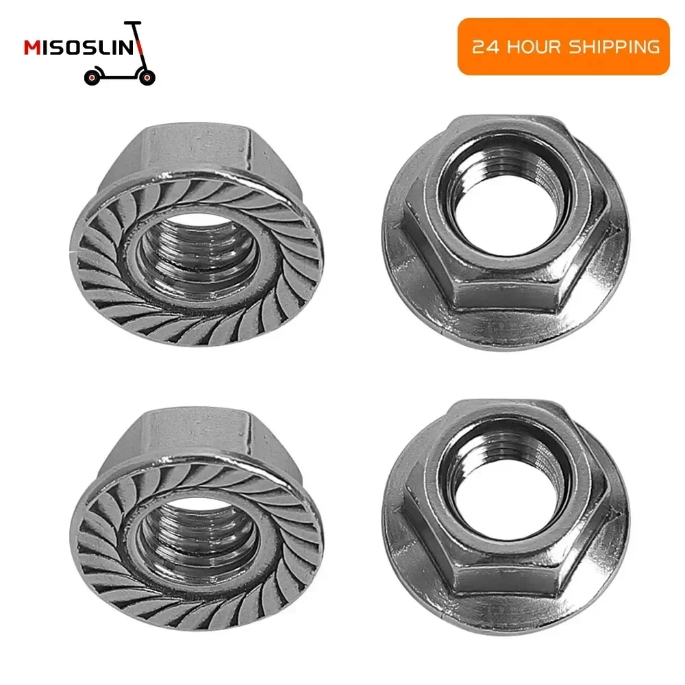 2/4PC Electric Scooter M14 Iron Flange Nut Universal For ZERO 10X 11X VSETT 10+ Kaabo Wolf Warrior King To Fix Motor Axle&Fork