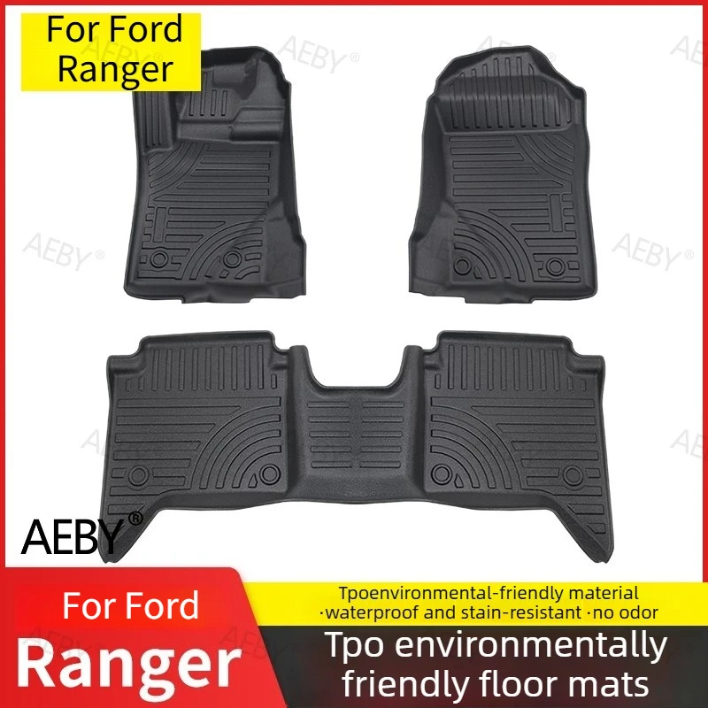 

For Ford Ranger 2022-2026 TPO mats are waterproof and non-slip,Wear-resistant, environmentally friendly and anti-slip,interior