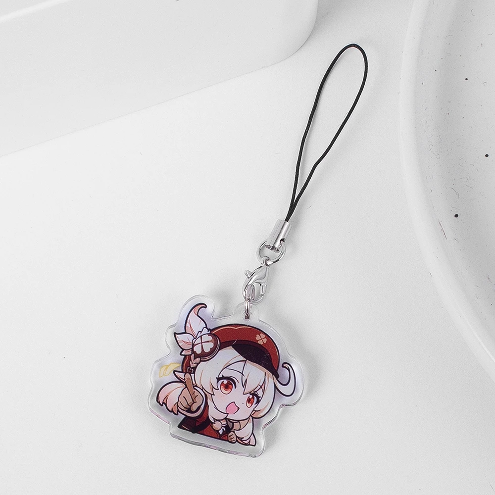 Anime Genshin Impact Klee Cosplay Acrylic  Ambitus Cute Q Edition Key Chain Series Mezzanine Gift Game